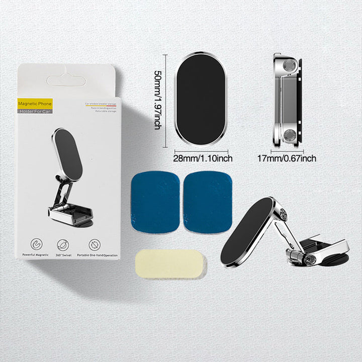Holder360° – Den Sammenfoldelige Magnetiske Bilholder Der Gør Køretøjet Til Dit Kontor