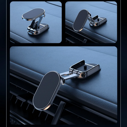 Holder360° – Den Sammenfoldelige Magnetiske Bilholder Der Gør Køretøjet Til Dit Kontor